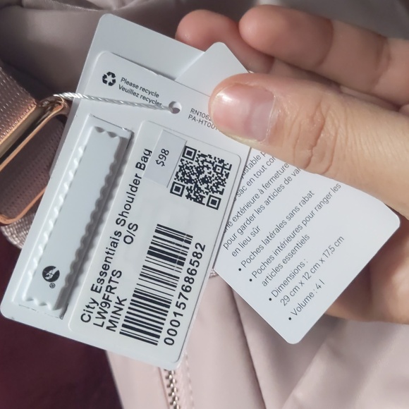 Lululemon Athletica Soft Pink Shoulder Bag - Picture 2 of 3